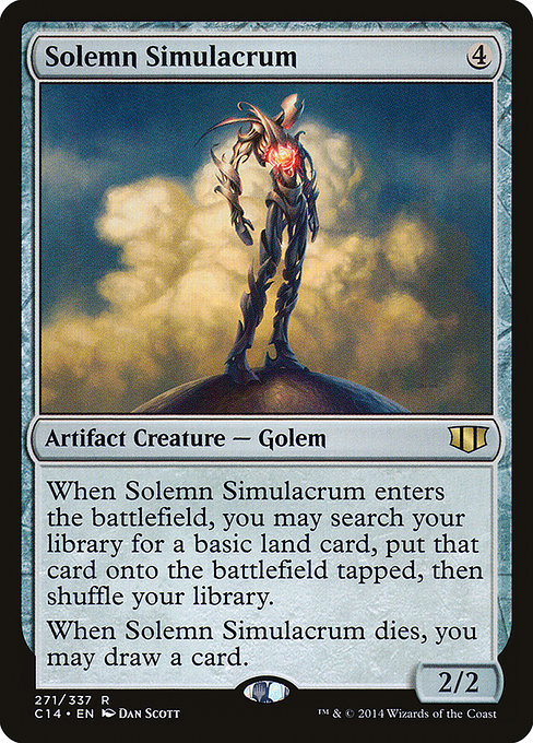 Solemn Simulacrum - Commander 2014 Rare Card