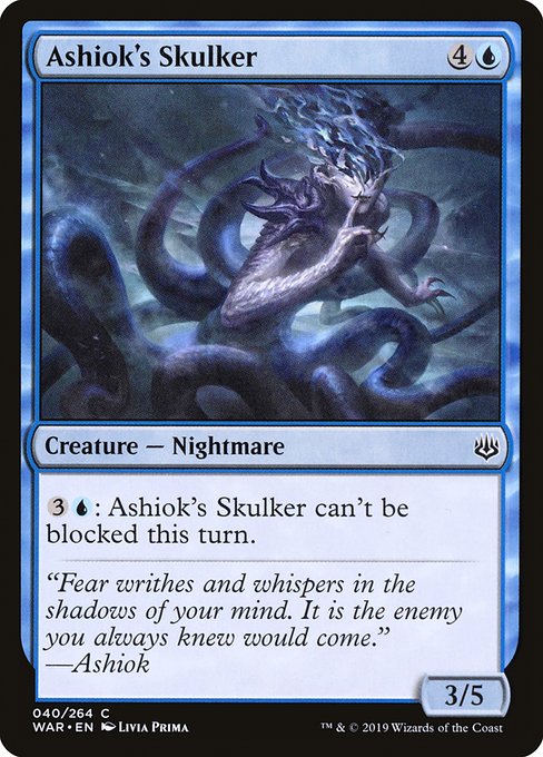 Ashiok's Skulker - War of the Spark Common Card
