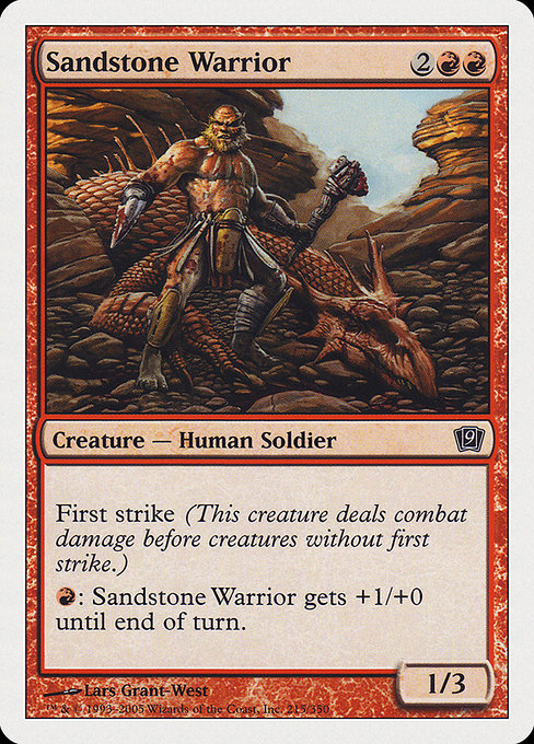 Sandstone Warrior - Ninth Edition Common Card