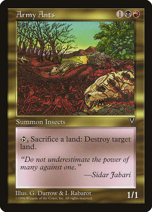 Army Ants - Visions Uncommon Card
