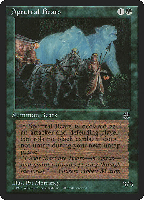 Spectral Bears - Homelands Uncommon Card