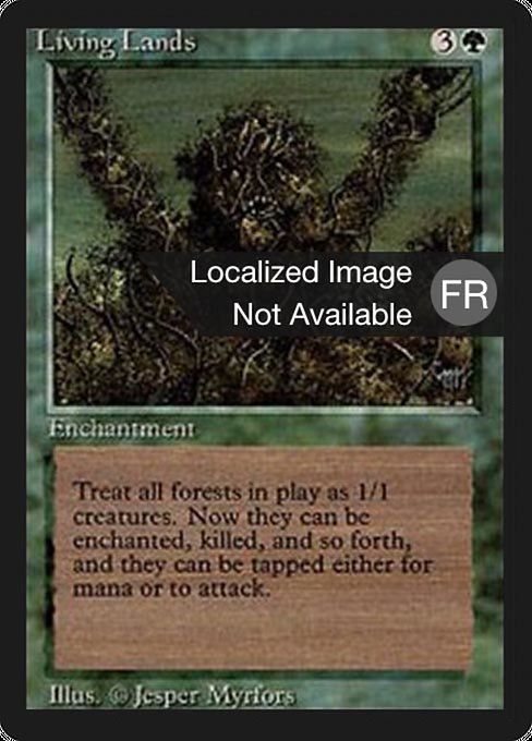 Living Lands - Foreign Black Border Rare Card