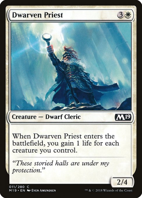 Dwarven Priest - Core Set 2019 Common Card