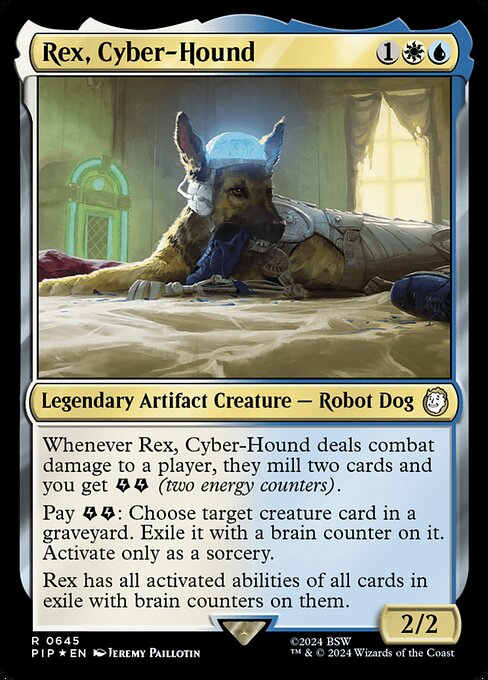 Rex, Cyber-Hound - Fallout Rare Card
