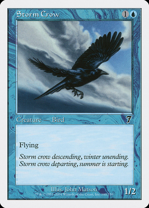 Storm Crow - Seventh Edition Common Card