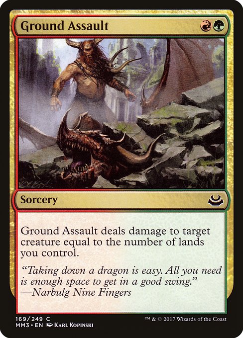 Ground Assault - Modern Masters 2017 Common Card