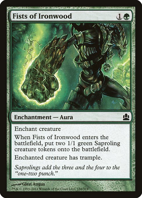 Fists of Ironwood - Commander 2011 Common Card