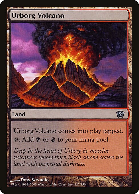Urborg Volcano - Eighth Edition Uncommon Card