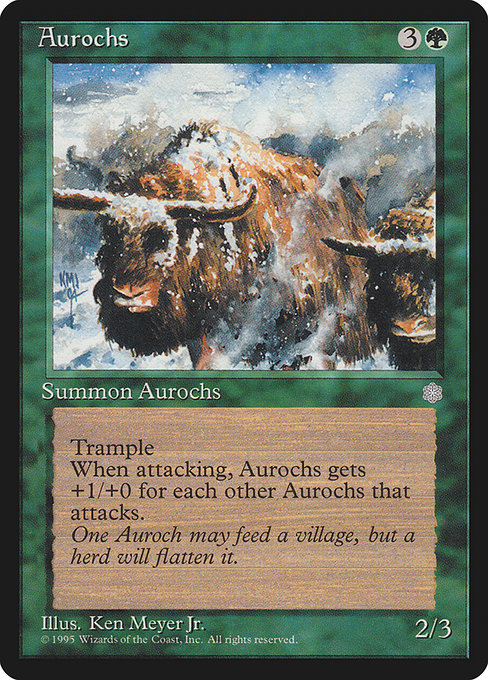 Aurochs - Ice Age Common Card