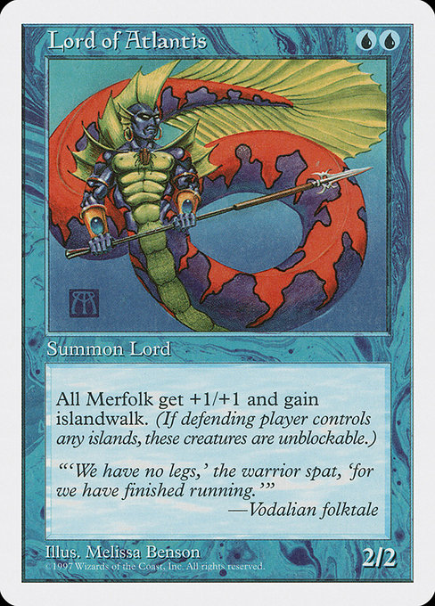 Lord of Atlantis - Fifth Edition Rare Card