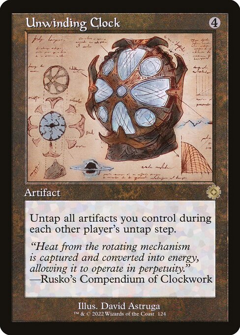 Unwinding Clock - The Brothers' War Retro Artifacts Rare Card
