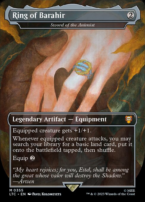 Sword of the Animist - Tales of Middle-earth Commander Mythic Card