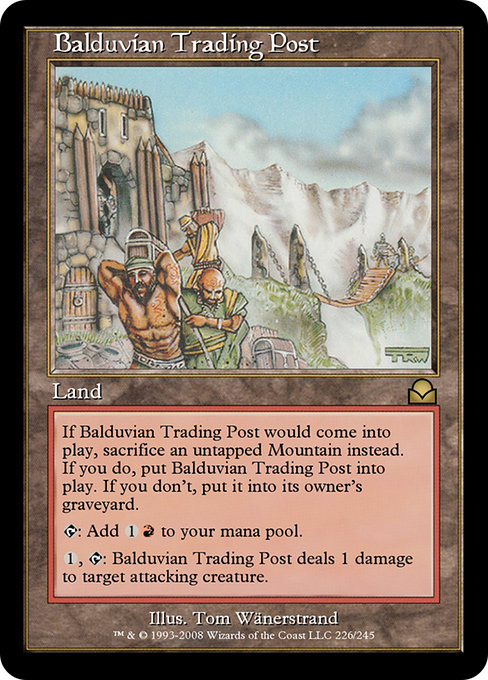 Balduvian Trading Post - Masters Edition II Rare Card
