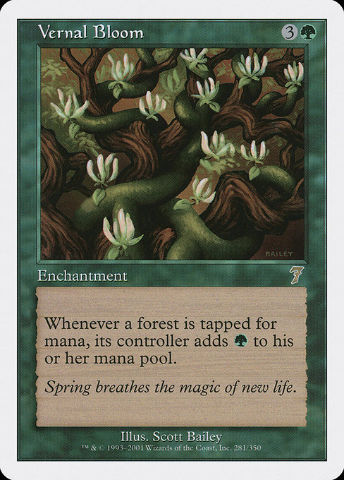 Vernal Bloom - Seventh Edition Rare Card