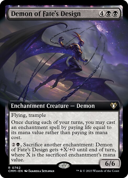 Demon of Fate's Design - Commander Masters Rare Card