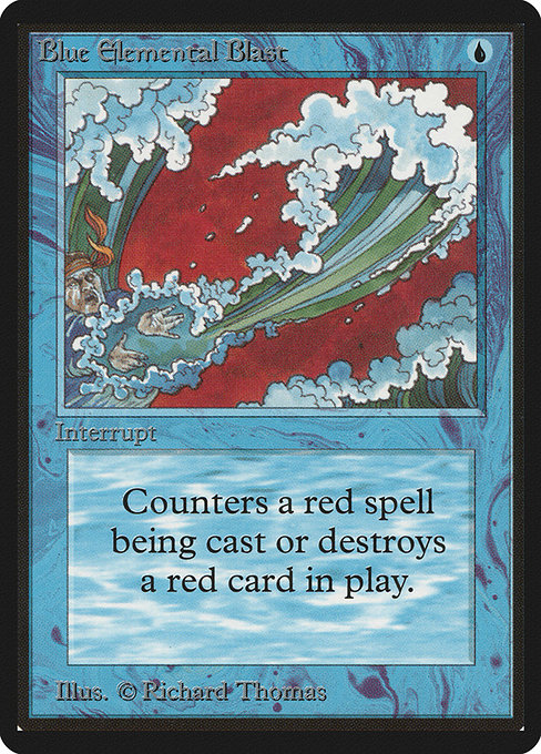 Blue Elemental Blast - Limited Edition Beta Common Card