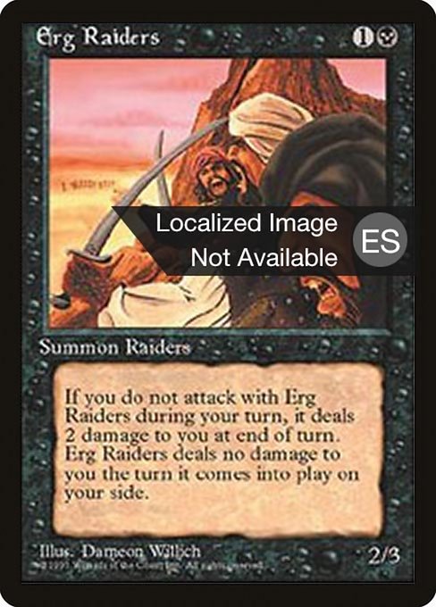 Erg Raiders - Fourth Edition Foreign Black Border Common Card
