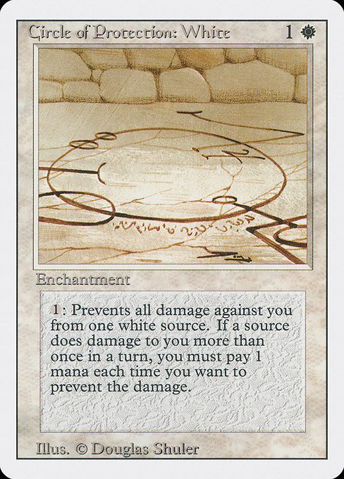 Circle of Protection: White - Revised Edition Common Card