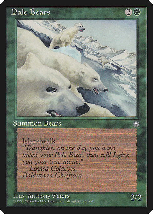 Pale Bears - Ice Age Rare Card