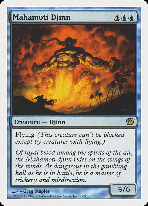 Mahamoti Djinn - Ninth Edition Rare Card