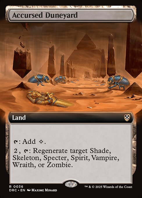 Accursed Duneyard - Aetherdrift Commander Rare Card