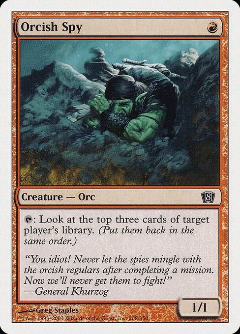 Orcish Spy - Eighth Edition Common Card