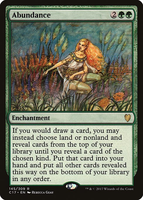 Abundance - Commander 2017 Rare Card