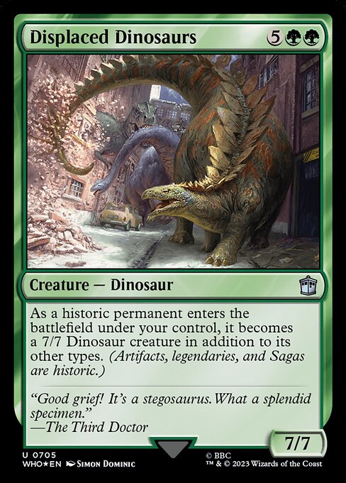 Displaced Dinosaurs - Doctor Who Uncommon Card