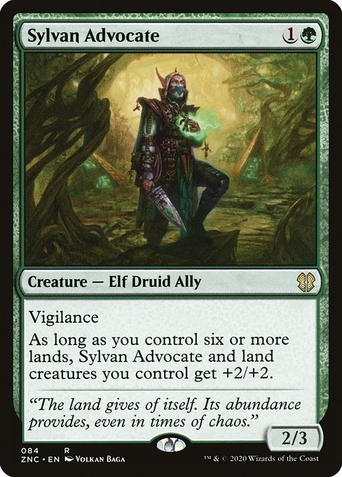 Sylvan Advocate - Zendikar Rising Commander Rare Card