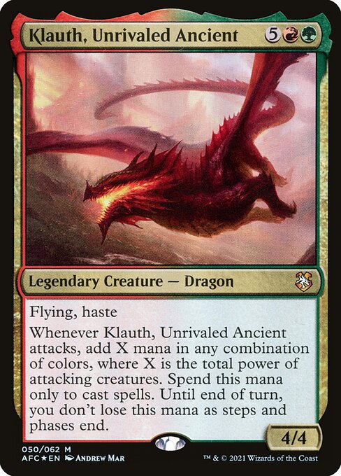 Klauth, Unrivaled Ancient - Forgotten Realms Commander Mythic Card
