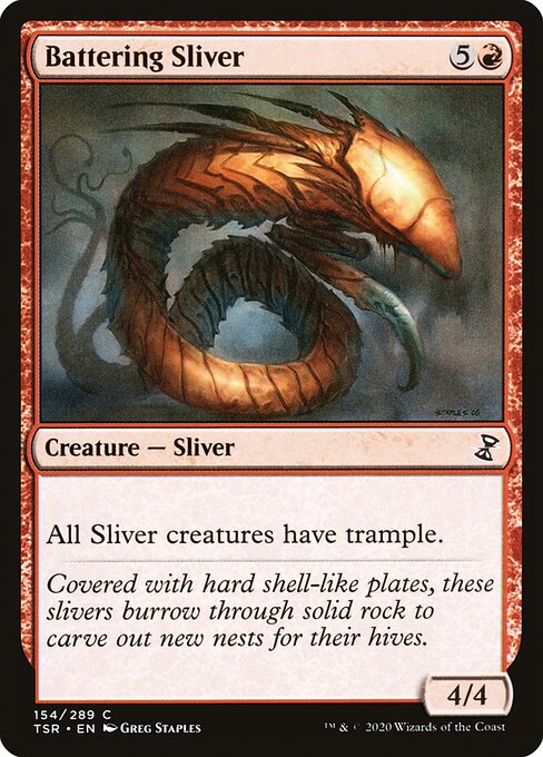 Battering Sliver - Time Spiral Remastered Common Card
