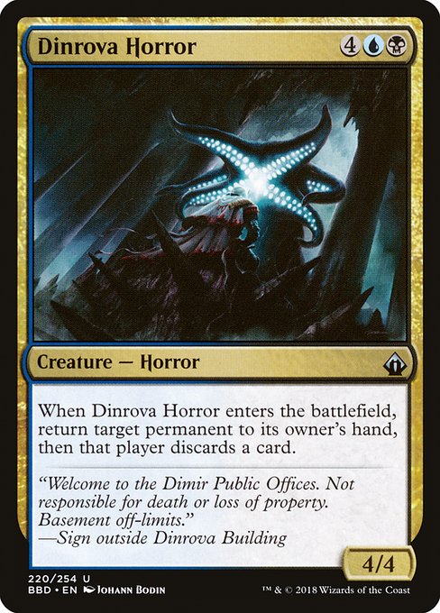 Dinrova Horror - Battlebond Uncommon Card