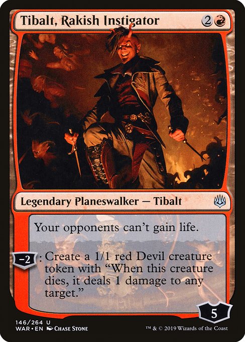 Tibalt, Rakish Instigator - War of the Spark Uncommon Card