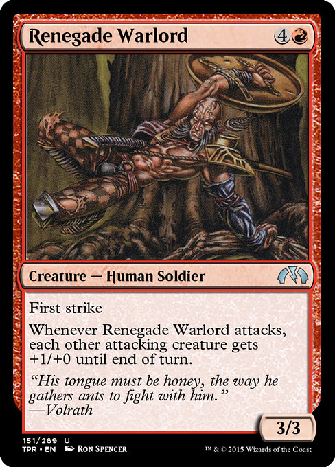Renegade Warlord - Tempest Remastered Uncommon Card