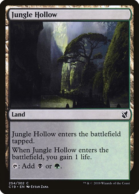 Jungle Hollow - Commander 2019 Common Card
