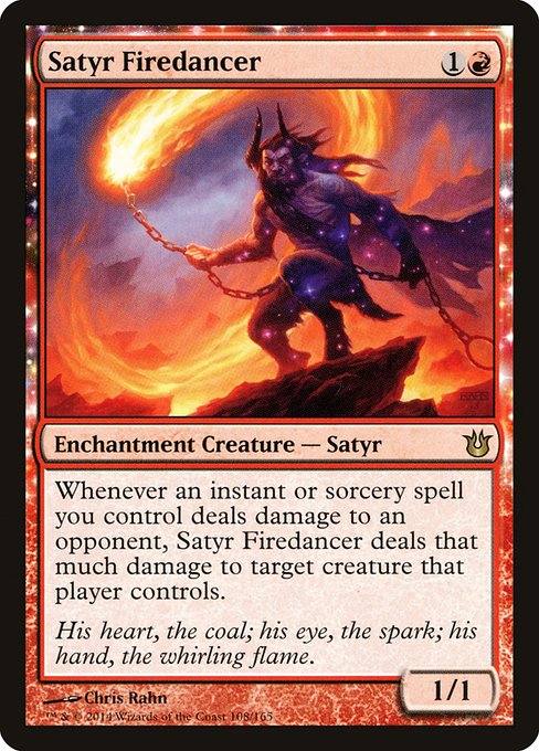 Satyr Firedancer - Born of the Gods Rare Card