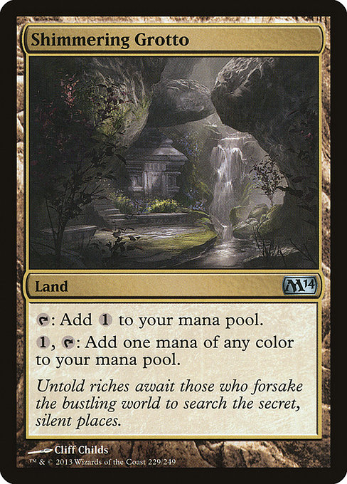 Shimmering Grotto - Magic 2014 Uncommon Card