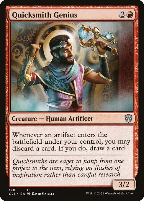 Quicksmith Genius - Commander 2021 Uncommon Card