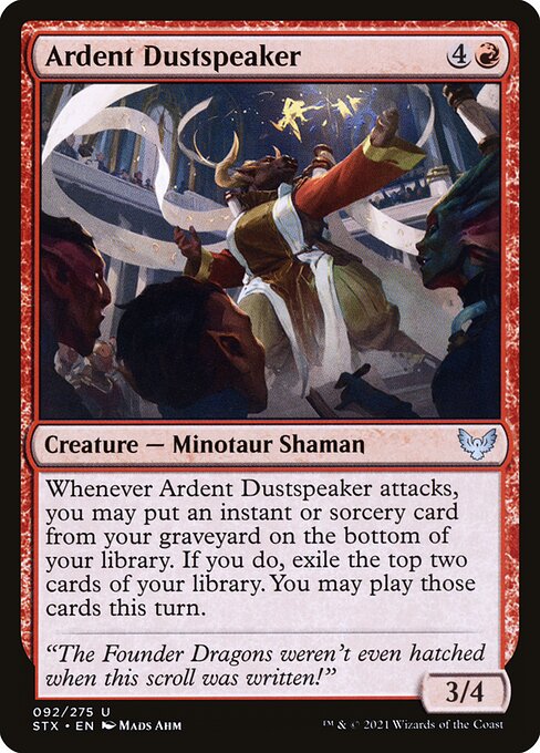 Ardent Dustspeaker - Strixhaven: School of Mages Uncommon Card