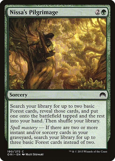 Nissa's Pilgrimage - Magic Origins Common Card