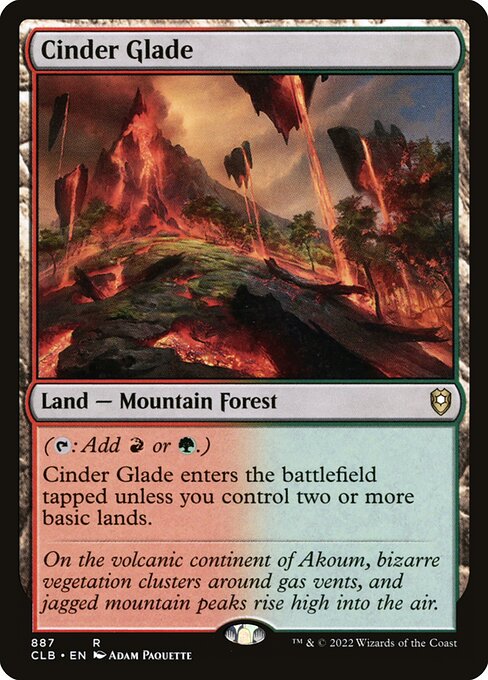 Cinder Glade - Commander Legends: Battle for Baldur's Gate Rare Card