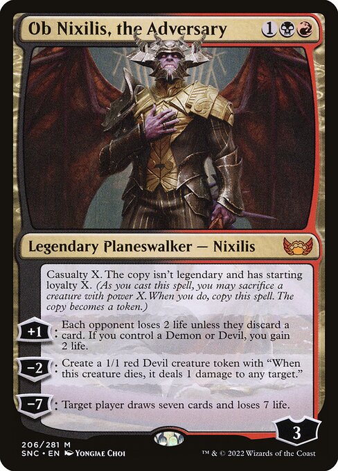 Ob Nixilis, the Adversary - Streets of New Capenna Mythic Card