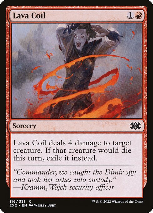Lava Coil - Double Masters 2022 Common Card