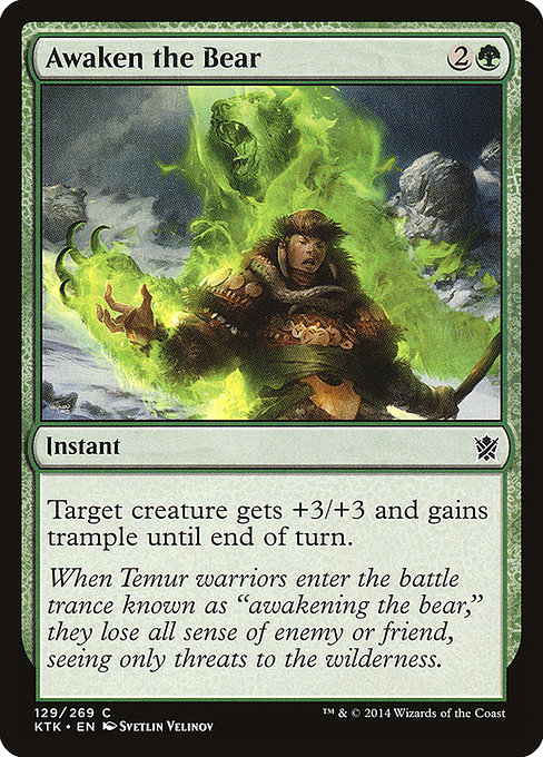 Awaken the Bear - Khans of Tarkir Common Card