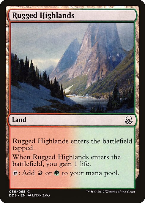 Rugged Highlands - Duel Decks: Mind vs. Might Common Card