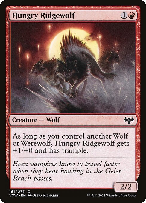 Hungry Ridgewolf - Innistrad: Crimson Vow Common Card