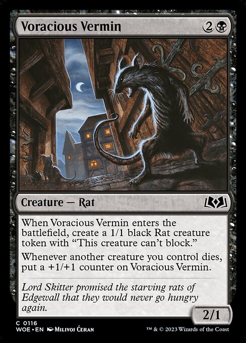Voracious Vermin - Wilds of Eldraine Common Card