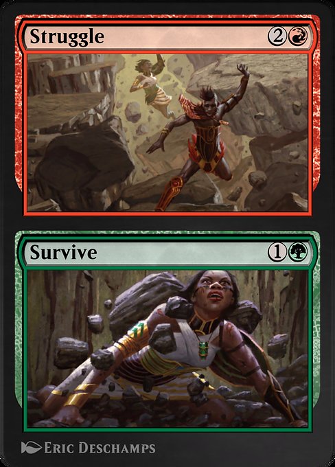 Struggle // Survive - Amonkhet Remastered Uncommon Card