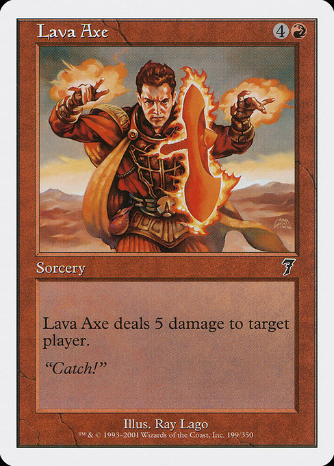 Lava Axe - Seventh Edition Common Card