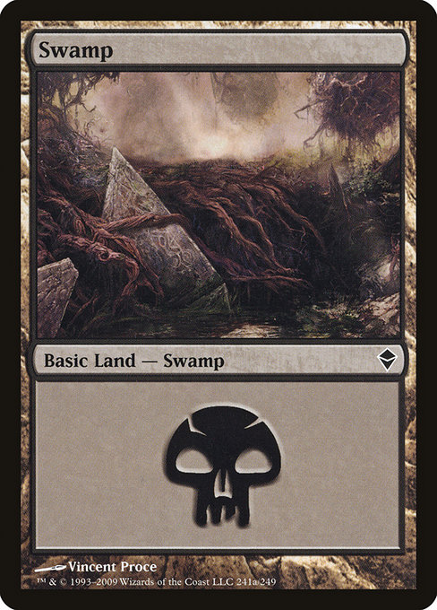 Swamp - Zendikar Common Card